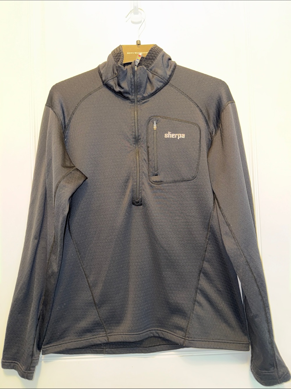 Sherpa Adventure Gear Tharkey zip up  pullover fleece black size large